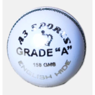 Supremo Grade-A White Leather Cricket Ball